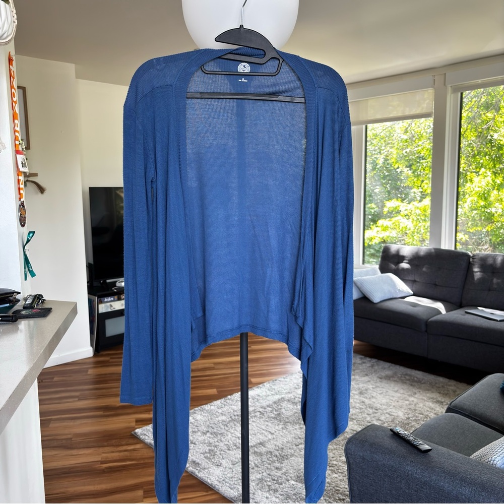 SO Ribbed Blue Cardigan - Picture 5 of 6